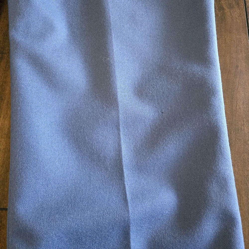 Pendleton Blue Virgin Wool Fully Lined Straight Leg Pleated Pants USA Made Sz 12 - Picture 7 of 9